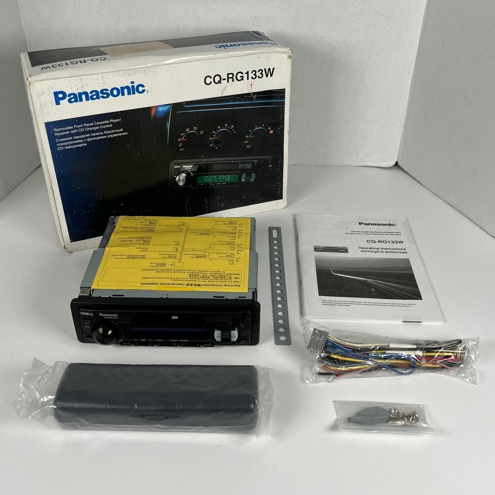 Panasonic CQ-RG133W Car Cassette Player Receiver CD Changer Control New Open Box